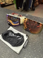 Smith I/O Mag XL Beige Snow Goggles  With ChromaPop + Bonus Lens