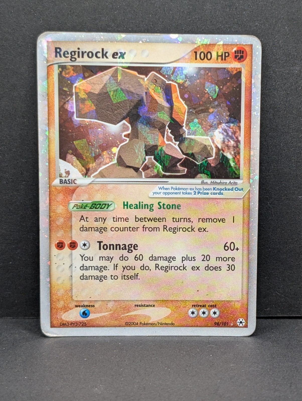 Regirock ex 98/101 Hidden Legends Holo Ultra Rare Pokemon TCG Nintendo MP+