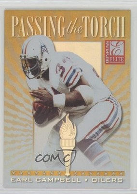 1999 Donruss Elite Passing the Torch Earl Campbell Ricky Williams Rookie RC 1g04