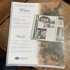 Creative Memories 8 1/2 x 11 White Scrapbook Pages Refill 15 Sheets 30 pg New