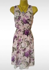 Vintage 90s Flower Print Floaty Dress with Slip Dress UK