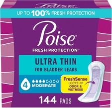 Ultra Thin Incontinence Pads Postpartum Pads for Bladder Leaks, 4 Drop Moderat