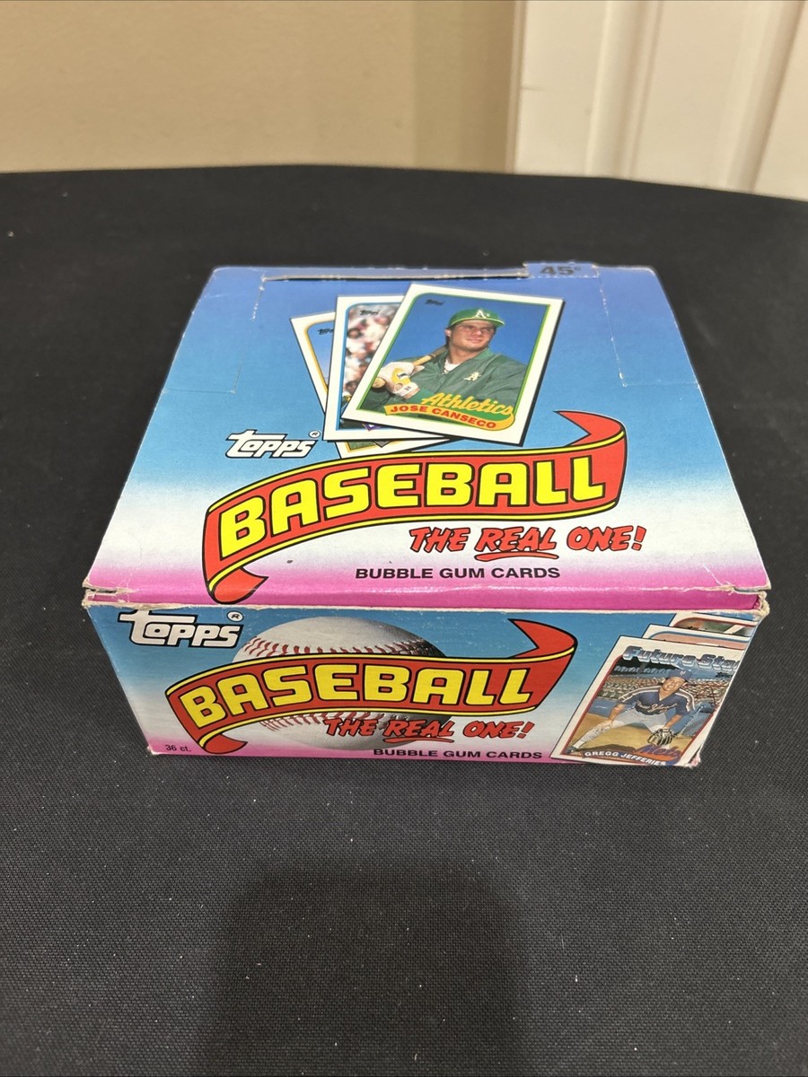 Rare 1989 Topps Baseball Test Cello Wax Box 36 Packs Biggio, Johnson Rookie  *2 | eBay