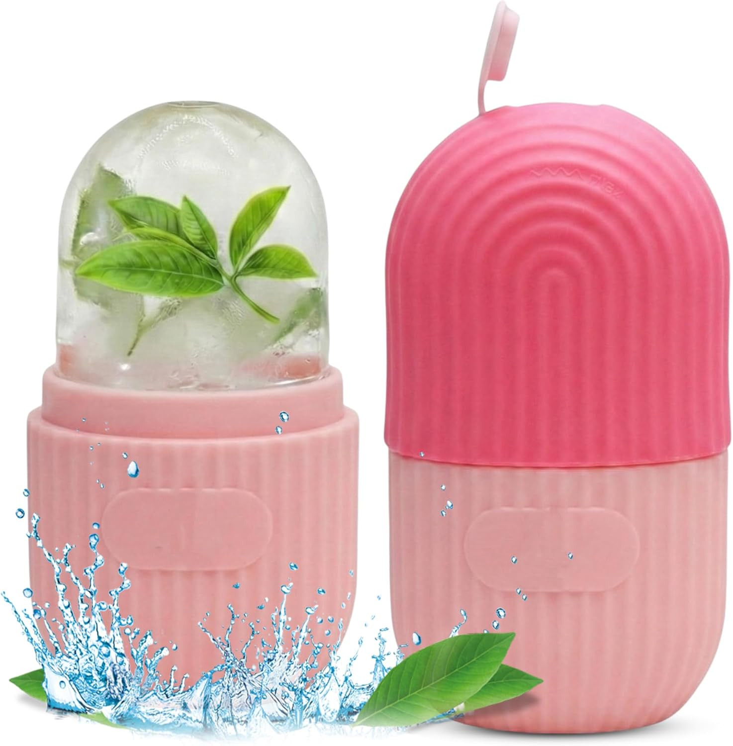 Ice Roller for Face & Eyes – Reusable Silicone Ice Face Roller for Puffiness, Sh