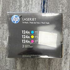 HP 124A Genuine/Original Laser Toner Tri-Pack CMY Q6001A/Q6002A/Q6003A