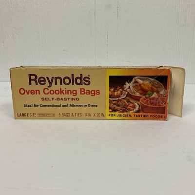 Reynolds Oven Cooking Bags Self-Basting Size Large Vintage Prop New