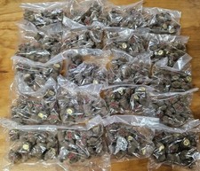 Wholesale Lot of 240 Darice Craft Brown Miniature 1" Flocked Teddy Bears Red Bow