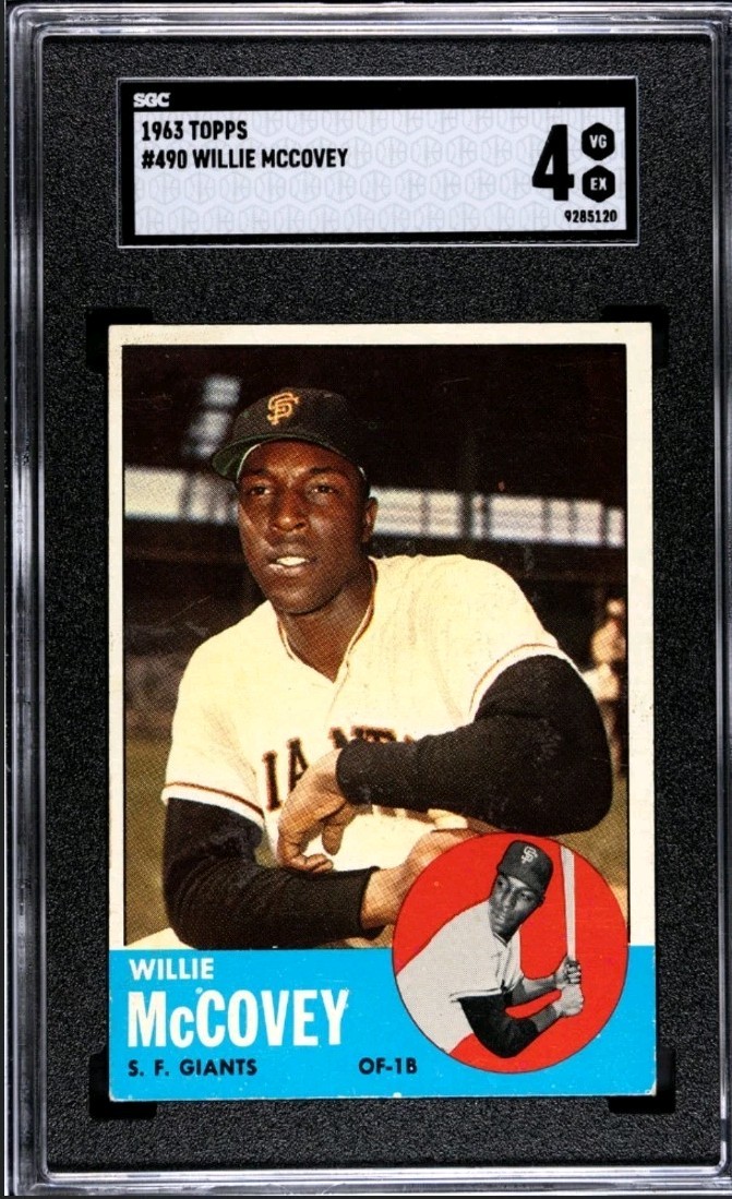 1963 Topps #490 Willie McCovey (HOF) SGC 4