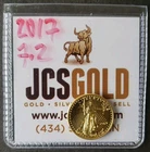 2017 $5 1/10oz Gold American Eagle