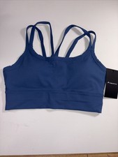Fabletics Women  s Principal Med Impact Sports Bra Classic Indigo Size: S NEW 