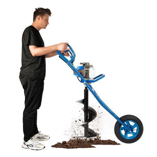 63CC Post Hole Digger 2-Stroke Gas Powered Earth Auger Borer Ground Drill - Picture 17 of 24