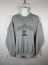Vintage Y2K Oakland Raiders Gray Crewneck Sweatshirt 2002 AFC Champion Men  s XL