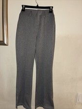 NWT Halara Blue High Waisted Pleated Pocket Wide Leg Waffle Work Pants L Petite