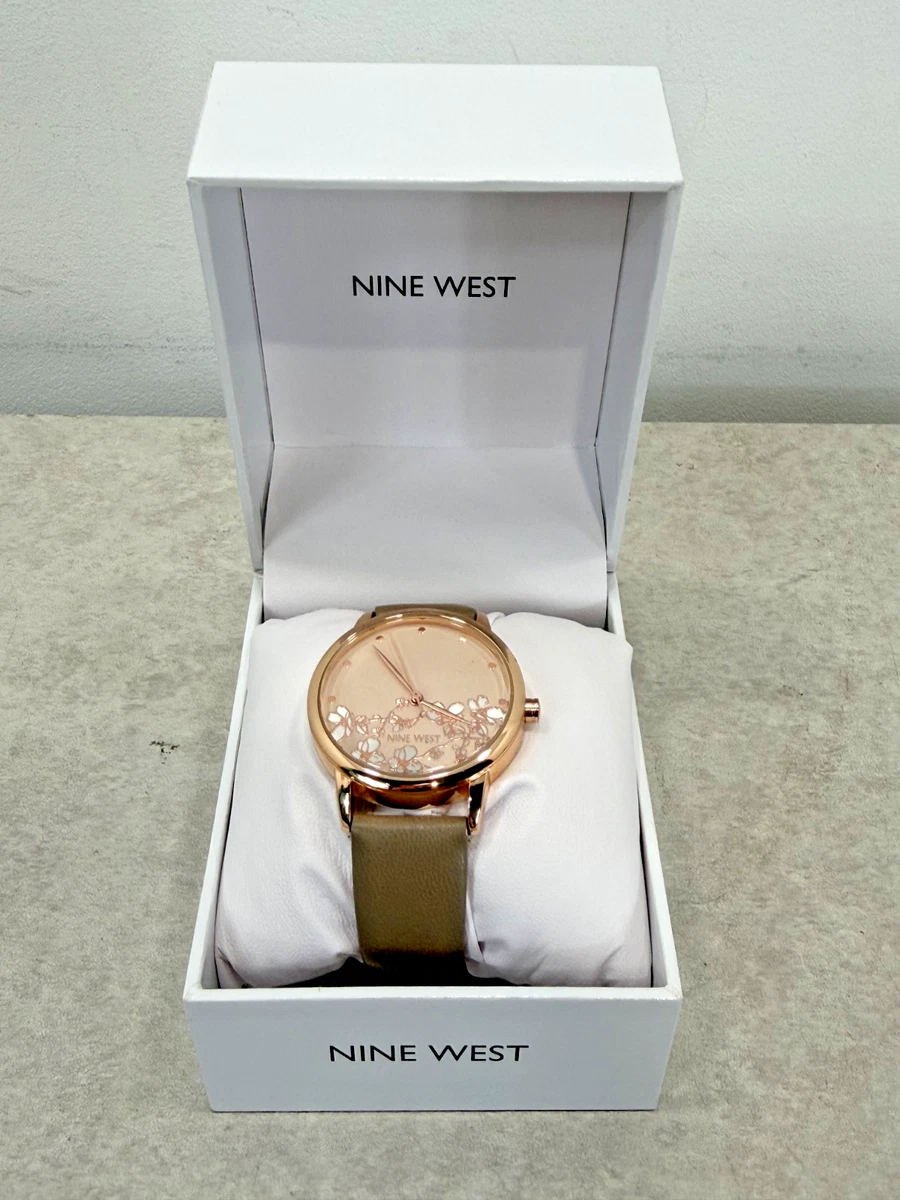 Nine West - Orologio da polso da donna, Bianco