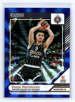 Vanja Marinkovic 2024-25 Donruss EuroLeague #128 Holo Blue Laser #/49