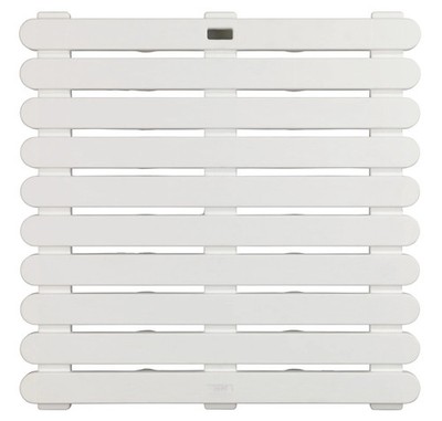 Wenko Duschmatte Indoor & Outdoor Weiß, 55 x 55 cm