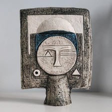 Troika Double-Sided Aztec Mask decorated by Alison Brigden - Perfect Condition