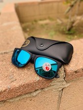 NEW Authentic Ray Ban Polarized Justin RB4165 4165 Black Blue Flash Lens 54/16