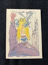 1993 Frantisek Dubek STATUE OF LIBERTY 3.5? Watercolor & Ink Painting SIGNED