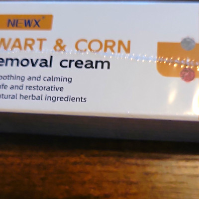 NEWX Wart & Corn Removal Cream for Feet, Natural Herbal, Soothing, 0.7 oz