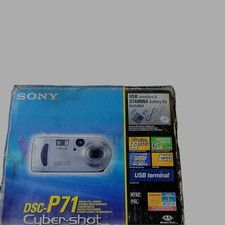 Sony Cyber-shot DSC-P71 Compact Digital Camera 3.2MP 6x Zoom Silver USB Flash