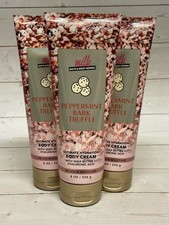 Bath Body Works Milk Bar Peppermint Bark Truffle Body Cream 8oz x3