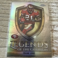 2025 Topps Chrome Frank Gore Legends of the Gridiron Refractor #LOG-18 49ers