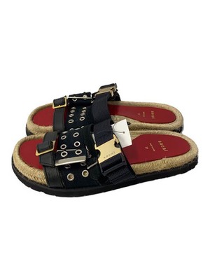 sacai SS20 Bucklebelt Viblam Sole Frat Sandal, Size 37, Multicolor