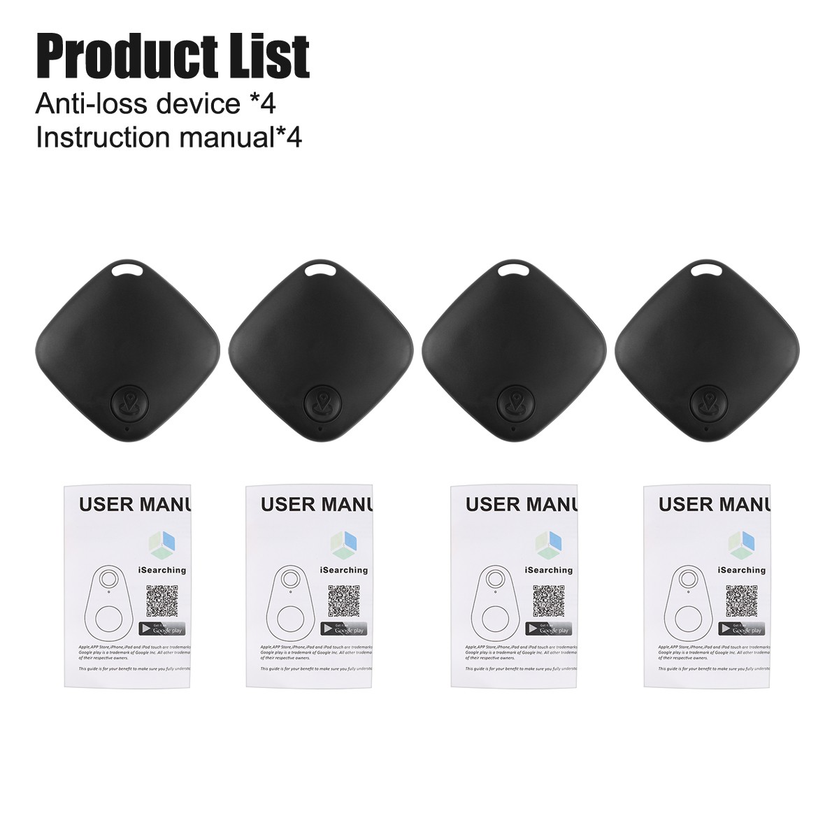 Smart Item Locator, Anti-Lost Tag w/ Buzzer & APP Alert for Keys Wallet Bag New