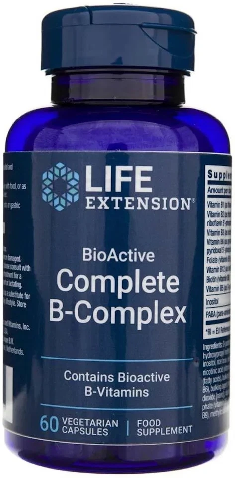 LIFE EXTENSION BIOACTIVE COMPLETE B-COMPLEX 60 Veg. Kapseln SUPER PREIS - Bild 1 von 1