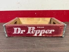 VINTAGE DR PEPPER  WOODEN CRATE ANTIQUE DISPLAY 226