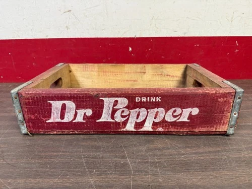 VINTAGE DR PEPPER  WOODEN CRATE ANTIQUE DISPLAY 226