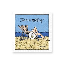 5-Inch Meeting Cocktail Napkins Funny Party Paper Napkin Supply Multicolor