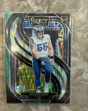 2024 Panini Select - Premier Level Braden Fiske #171 Black & Green Shock Prizm 