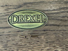 Vintage Metal Brass DREXEL Furniture Tag Nameplate Free Shipping