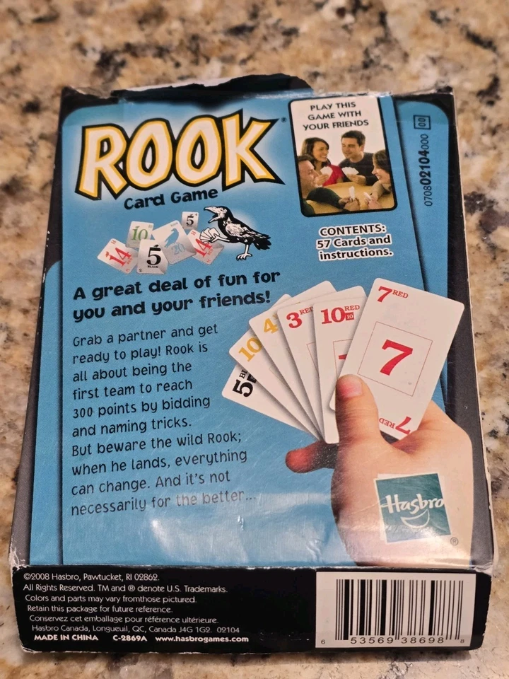 Juego de cartas Rook de Parker Brothers para edad 8+ juego de trucos NUEVO DE COLECCIÓN 2008 Foto 2 de 4