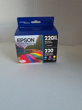 Epson 220XL Black/Cyan/Magenta/Yellow Ink Cartridge Expired 11/25