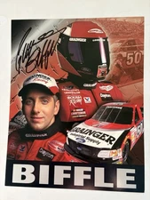 GREG BIFFLE Signed 2000 NASCAR TRUCK SERIES Hero Card 8X10 GRAINGER