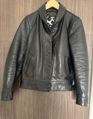Wacko Maria x Misfits A-1 Leather Flight Jacket Skull Print S