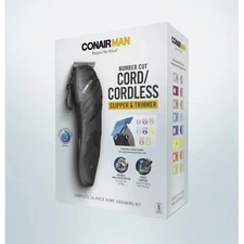 Conair HC355W Number Cut 16-Piece Cordless Hair Clipper Kit Self-Sharpening