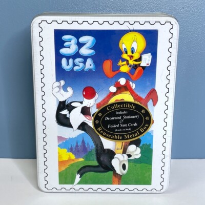 ヴィンテージ　限定品　シルベスター＆トゥイーティー クッキージャー　1998 Vintage 1998 Looney Tunes Sylvester & Tweety Stationary In