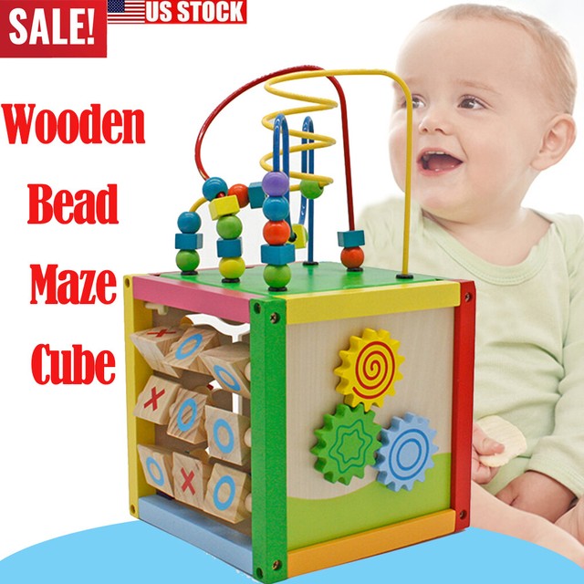 bead maze activity cube
