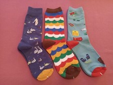 3-Pack Women's Girl's Novelty Socks New WO Tags-Assorted Themes-Fast Shipping