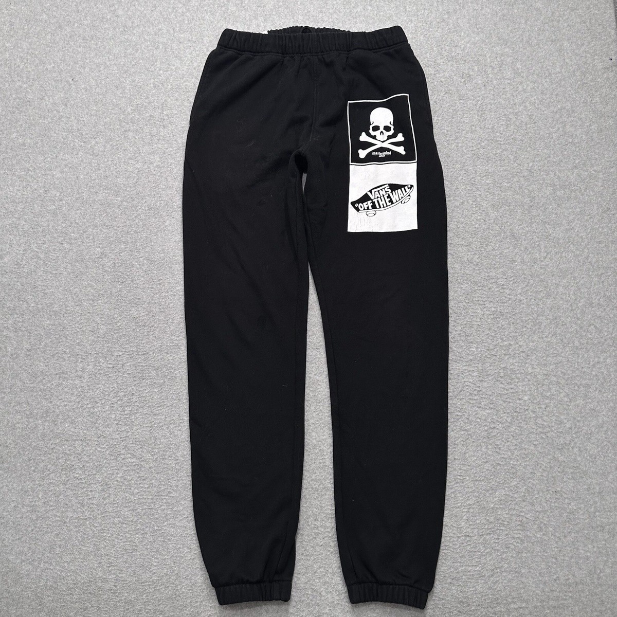 Mastermind Japan x Vans Men's Black Cotton Jogger Pants Size Mastermind Japan x Vans Men's Black Cotton Jogger Pants Size