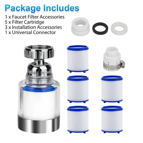 2×Faucet Water Filter System Kitchen Sink Mount Filtration Tap Purifier Clean US - Picture 15 of 16