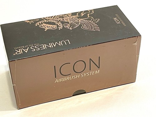 Sistema de aerógrafo LUMINESS AIR ICON LI-300RGT oro rosa sellado nuevo en caja - Imagen 3 de 3