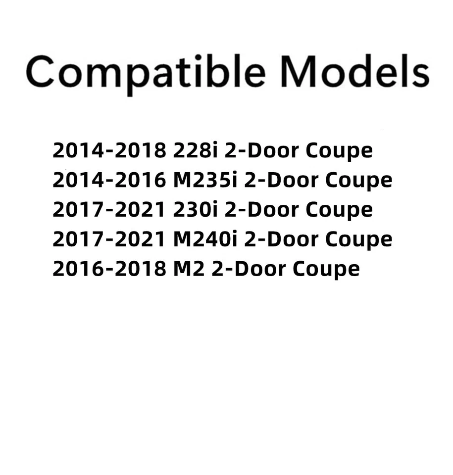 Fits BMW 228i 230i M235i M240i M2 2 Door Coupe Rear Back Window Glass Foto 3 de 4