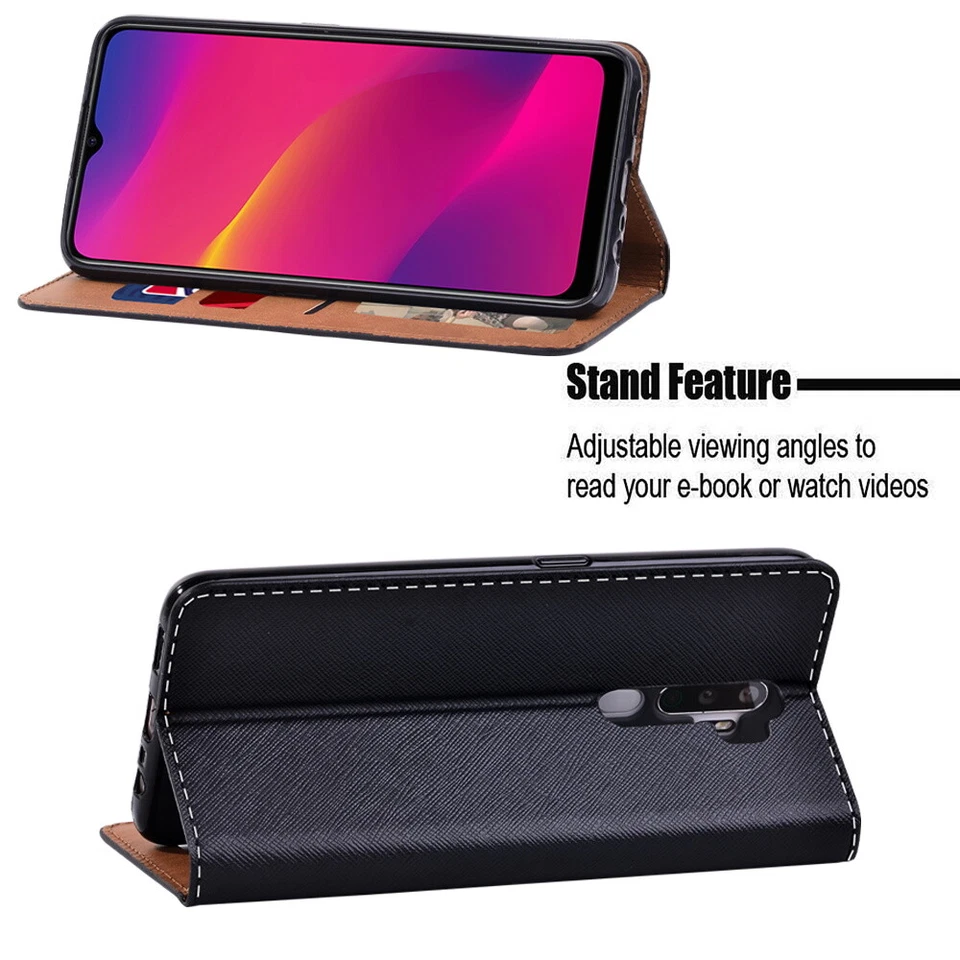 UK Leather Stand Wallet Cover Case -For Sony Xperia L4/1 II/1 III/1 IV/10 II/III - Image 3 of 4