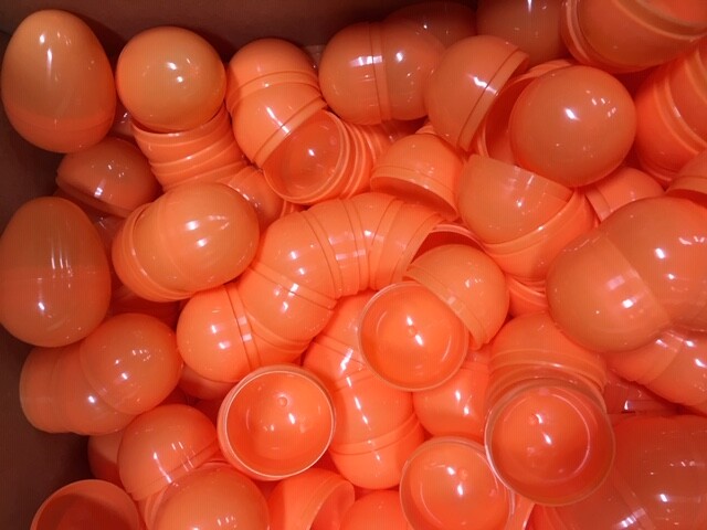 100 Pack Empty 1.1" Vending Machine Capsules - Assorted Color Tops For Toy & Prize Filling