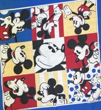 Vintage Mickey Mouse 22” Bandana Handkerchief J A Woronowicz S River Walt Disney